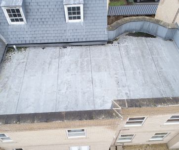 Use a drone to check flat roofs