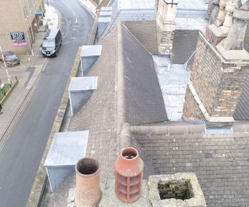 Use a drone to check chimney pots